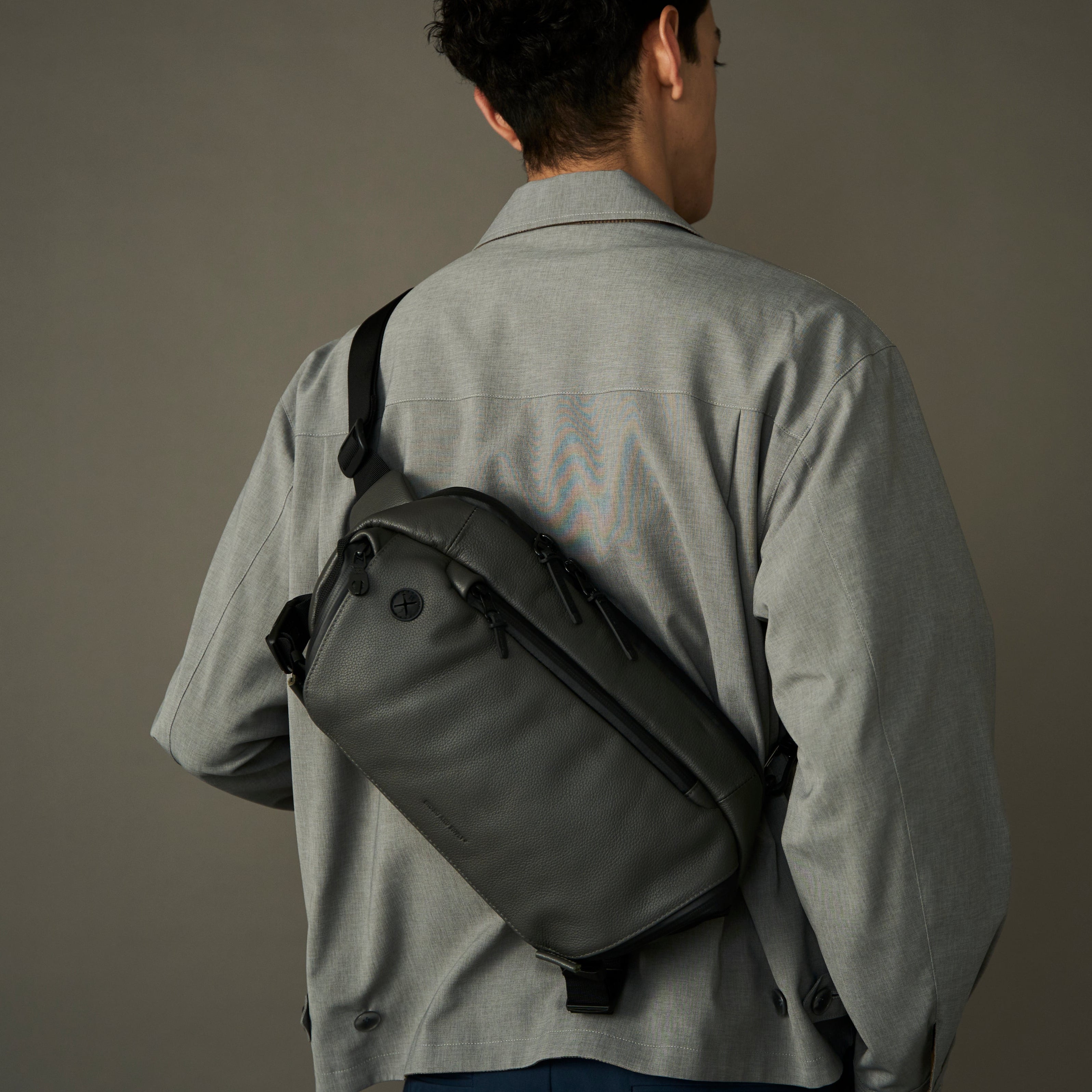 Adjust sling multi bag (BLACK×ORANGE)