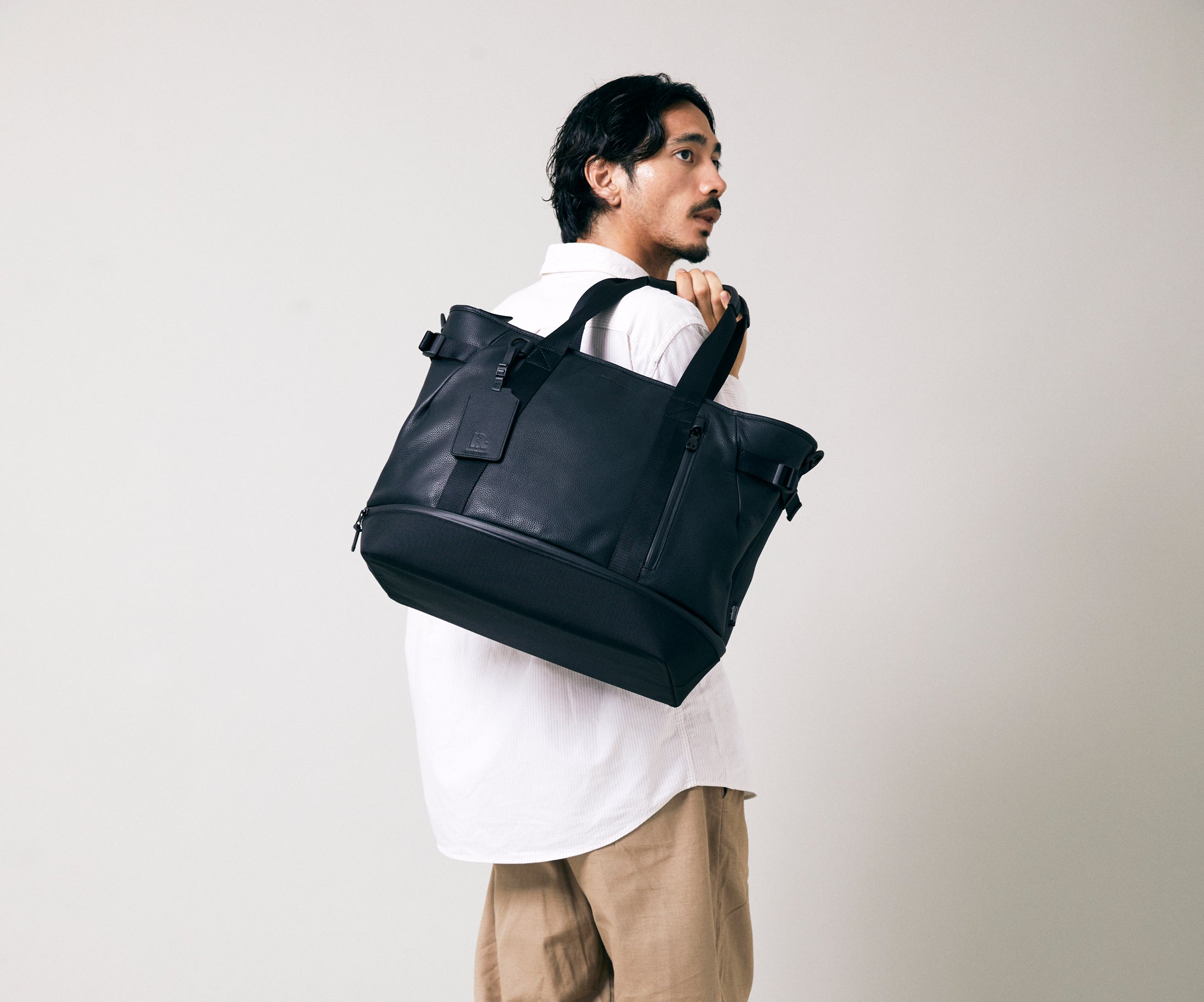 ポーター吉田カバン トートバッグ スモーキーＳ キャンバス A4可 黒 PORTER】SMOKY TOTE BAG(S) PORTER 吉田カバン SMOKY（スモーキー）トートバッグ